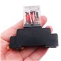 WANGCL Lot de 2 mini relais électromagnétiques AC 12 V 8 broches DPDT relais 2NO + 2NC avec base de prise et indicateur LED