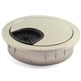 HJ Garden Œillets de bureau en métal 50 mm pour gérer et cacher les trous de câble de câblage pour bureau ou PC