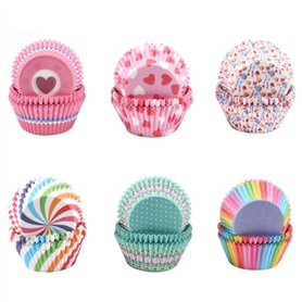 HO2NLE 600Pcs Caissettes Cupcakes Mini Caissettes Muffins Papier pour Soirée de Mariage Cuisine Baking Dessert Bricolage Anniver