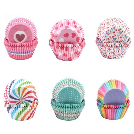 HO2NLE 600Pcs Caissettes Cupcakes Mini Caissettes Muffins Papier pour Soirée de Mariage Cuisine Baking Dessert Bricolage Anniver