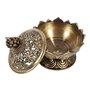 Mrisata Bol de brûleur d'encens à Reflux Vintage, Porte encens Lotus encensoir à Charbon cendrier pour cône de Poudre ou encens 