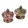 Mrisata Bol de brûleur d'encens à Reflux Vintage, Porte encens Lotus encensoir à Charbon cendrier pour cône de Poudre ou encens 