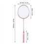 Raquettes de badminton Rose Raquettes de badminton professionnelles séparées en alliage de fer pour la fo