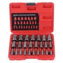 25PCS Kit d'extracteur de vis endommagé Extracteur de goujon hexagonal en acier au chrome-molybdène pour le retrait