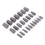 25PCS Kit d'extracteur de vis endommagé Extracteur de goujon hexagonal en acier au chrome-molybdène pour le retrait