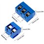 RUNCCI-YUN 80 Pièces 300V 15A Bornier à Vis Connecteur à Vis de PCB (bleu) 2 Broches (Pin) et 3 Broches (Pin)