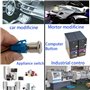 CESFONJER 19mm 12V Verrouillage Bouton-poussoir, LED Démarrage Bouton | ON/OFF Commutateur Bouton Auto-bloquant en Acier Inoxyda