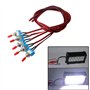 FULARR 5Pcs Professionnel Voiture Mini Commutateur à Levier avec Pré-Câblé, ON-OFF 2 Positions 3 Broches SPST Interrupteur Bascu