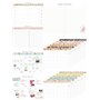 Ai-life Personnel Planificateur(Motif de Fleurs), Quotidien Hebdomadaire mensuel annuel Organiseur Agenda Journalier Carnet, Con