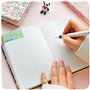 Ai-life Personnel Planificateur(Motif de Fleurs), Quotidien Hebdomadaire mensuel annuel Organiseur Agenda Journalier Carnet, Con