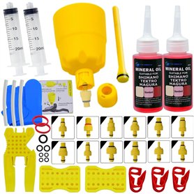 CYCOBYCO Kit de purge de frein à disque hydraulique universel pour vélo – Compatible avec Shimano Tektro Magura Hayes Formula Ho
