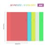 Chemises Plastique Dossier A4 Pochette En Forme de L Porte-document pour Bureau et École Ranger ou Classer Documents 30 Pièces (