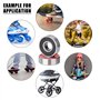 Roulements Skateboard 608RS Roulements à Billes à Gorge Profonde Double Étanchéité pour Patins à Roues Scooters 20 Pièces