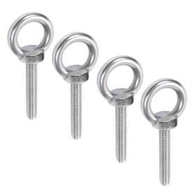 Dtoterul Anneau de Levage M10 - 4 Pièces Boulons à Oeil en Acier Inoxydable 304 - Vis de Levage à Filetage Mâle
