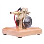 Brickaro Modèle de moteur à combustion interne, 1,6 cc, moteur monocylindre, quatre temps, refroidi à l'eau, kit de construction