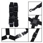 Sangle d'épaule de Saxophone, Double Sangle réglable de Saxophone Boucle d'acier Inoxydable Sangle pour Adulte