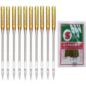 Lot de 10 aiguilles pour machine à coudre à gros chas pour machine à coudre domestique Taille 16