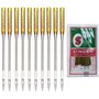 Lot de 10 aiguilles pour machine à coudre à gros chas pour machine à coudre domestique Taille 16