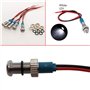 CESFONJER 5 Pcs Blanc 12V 6mm Tableau De Bord LED Indicateur D'Avertissement Lampe Témoin Lumineux, Approprié aux voitures, aux 