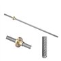 S SIENOC 500mm 3D Imprimante 8mm Roulement Acier T8 Trapézoïdal Vis Tige Barre Linéaire Bar + Écrou de Cuivre + Arbre d'accouple