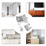 2 Pièces Roulette Porte Coulissante Placard,2024 Premium Roulette Coulissant Armoire,Kit Coulissante pour Porte de Garde-robe Ro