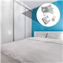 2 Pièces Roulette Porte Coulissante Placard,2024 Premium Roulette Coulissant Armoire,Kit Coulissante pour Porte de Garde-robe Ro