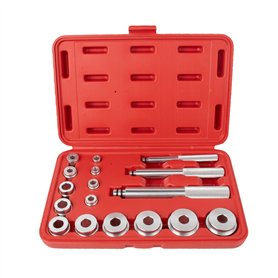 Kit de 17 outils de roulement de roue - Joint de bague de roulement - Disques de pilote - Kit de montage pour douilles d'essieu