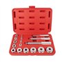 Kit de 17 outils de roulement de roue - Joint de bague de roulement - Disques de pilote - Kit de montage pour douilles d'essieu