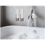 Anlising Distributeur Savon Mural, 2PCS Distributeurs de Savon 450ML, Sans Perçage Porte Savon Liquide, Distributeur de Douche M