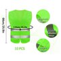 10 Pcs Gilet de Sécurité Réfléchissant