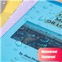 Dossiers en plastique transparent A4,30 Pcs Chemises Plastique Dossier Pochette A4 Pochette Document 6 Couleurs Vives Transparen
