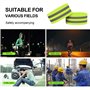 Lot de 4 pinces à pantalon de vélo élastiques avec bandes réfléchissantes puissantes, pinces à pantalon, pinces à vélo, bandes r
