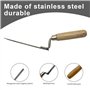 Truelle pointue pour brique - 1 cm - Truelle de mortier pour joints de ciment, pointeur de doigt - Truelle de brique pour pointa