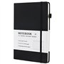 Lrocotanc Cahier A5 - Cahiers de 240 Pages - Cahier de Brouillon - Petit Cahier - Avec Sangle - En Cuir PU - Adapté pour le Bure
