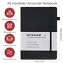 Lrocotanc Cahier A5 - Cahiers de 240 Pages - Cahier de Brouillon - Petit Cahier - Avec Sangle - En Cuir PU - Adapté pour le Bure