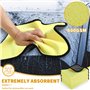 Lot de 6 Chiffons en Microfibre pour Voiture - 600 GSM - Chiffon en Microfibre - Chiffons de séchage Ultra Doux - Convient pour 