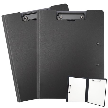 2 Porte documents A4 – Porte document – Porte bloc A4 – Porte documents – Support feuille avec pince A4 – Porte bloc A4 avec pin