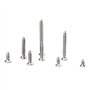 WMYCONGCONG Assortiment de 800 mini vis à bois M2 Philips à tête plate en acier au carbone nickelé avec boîte (argent)