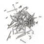 WMYCONGCONG Assortiment de 800 mini vis à bois M2 Philips à tête plate en acier au carbone nickelé avec boîte (argent)