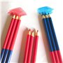 Ncheli 12 pcs Crayon Rouge et Bleu,Double tête école dessin crayon Crayons de couleur à double extrémité pour Dessin Coloration 