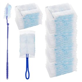 50 Pièces Plumeau Poussiere Recharge Kit - Plumeau Télescopique