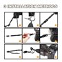 Sangle Appareil Photo Réglable - Lanière Appareil Photo Ergonomique - Camera Strap Universelle pour Reflex/Numérique (Noir)