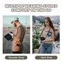 Sangle Appareil Photo Réglable - Lanière Appareil Photo Ergonomique - Camera Strap Universelle pour Reflex/Numérique (Noir)