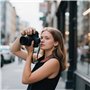 Sangle Appareil Photo Réglable - Lanière Appareil Photo Ergonomique - Camera Strap Universelle pour Reflex/Numérique (Noir)