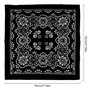 Lot de 5 bandanas carrés 100% coton, 70 x 70 cm, pour homme et femme, multicolore, Taille unique