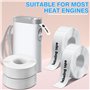 Mexgcom 4 Rouleaux éTiquettes Autocollantes, Ruban D'éTiquettes Thermique 14 X 40 MM, Ruban D'éTiquettes Polyvalent, 180 Rubans/