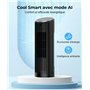 PNTCK Ventilateur colonne de Tour avec Télécommande, 33 cm Ventilateur ultra silencieux(24 dB) - 4 Modes & 4 Vitesses, Oscillati
