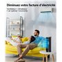 PNTCK Ventilateur colonne de Tour avec Télécommande, 33 cm Ventilateur ultra silencieux(24 dB) - 4 Modes & 4 Vitesses, Oscillati