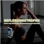 Brassard de Sport avec Poche Zippée- Smartphone Brassard de Course Compatible avec Téléphone jusqu'à 6,8 Pouces - Smartphone Run