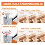 Agrafeuse Murale - 3 en 1 Agrafeuse Bois Multifonctionnelle Agrafeuse Tapissier Bois Cloueuse avec 600 Agrafes Agrafeuse Robuste